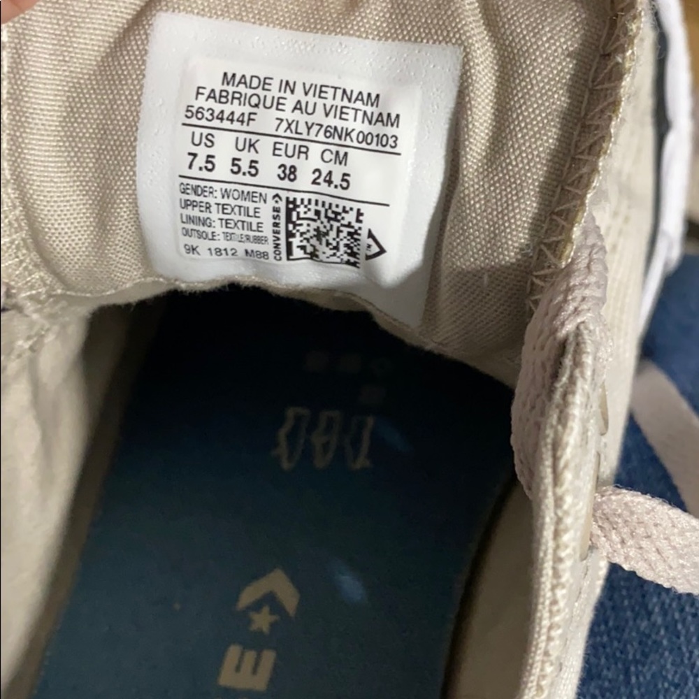 Woman’s Converse sneakers